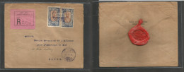 ETHIOPIA. 1926 (10 Nov) Addis Abeba - France, Paris. Registered Multifkd Env At 4g Rate, Cds + R-pmk Label. VF. Better U - Etiopia