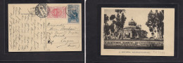 ETHIOPIA. 1911 (6-8 June) Addis Abeba - Switzerland, Luzern (28 Apr) Registered Multifkd Ppc At 2 1/2 Guerche Rate, Tied - Ethiopia