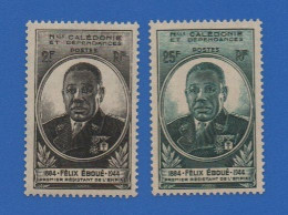 NOUVELLE CALÉDONIE 257 + 258 NEUFS ** GOUVERNEUR EBOUÉ - Ongebruikt