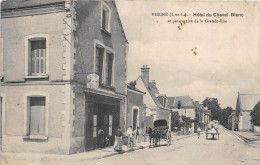 37-VEIGNE- HÔTEL DU CHEVAL BLANC ET PERSPECTIVE DE LA GRANDE RUE - Andere & Zonder Classificatie