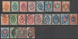 RUSSIE - 1883/1904 - YVERT N°28/35+38/50 OBLITERES - QUELQUES RARES DEFECTUEUX - Used Stamps