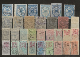 FISCAUX FRANCE 30 TIMBRES DE QUITTANCES - Zegels