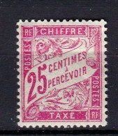 Timbre Taxe N° 32  25 Centimes Rose ( Défaut = Pli  Peu Visible En Faciale) - 1960-... Ungebraucht