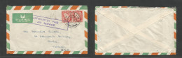 EIRE. 1951 (22 March) AN UAIMH - USA, Nebraska, Omaha. Air Multifkd Env, With Special Lilac Boxed Cachet "Insuf Paid AIR - Usati