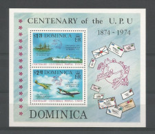 Dominica 1974 U.P.U. Centenary S/S Y.T. BF 28 ** - Dominica (...-1978)