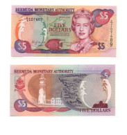 Bermuda 5 Dollars 2000 P-51 QEII UNC Prefix C/3 - Bermudas