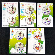 Korea FIFA World Cup 2002 Football Games Sport Soccer (ms Set) MNH *odd *unusual - Corea Del Sur