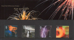 GREAT BRITAIN 2000 Millennium Projects: Fire And Light Presentation Pack - Presentation Packs