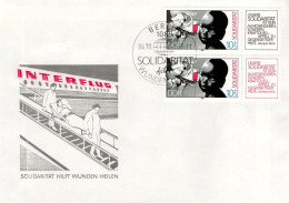 ALLEMAGNE RDA DDR FDC 1988 SOLIDARITE SANTE - 1981-1990