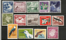 Emission Definitive Complète Année 1966, 14 Timbres Neufs ** Côte 20,00 Euro - Nauru