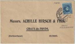 ESPAGNE/ESPAÑA 1909 Matasello "CORREOS / ESTACION DE VALENCIA" Sobre Ed.248 En Carta à Suiza - Cartas & Documentos