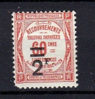 Timbre Taxe Neuf*  Oblitéré  N°54 Avec Défaut Dent Manquante En Bas à Gauche - 1859-1959 Mint/hinged