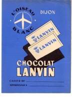 PROTEGE-CAHIERS - Chocolat LANVIN - Chocolade En Cacao