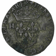 France, Henri IV, Douzain Aux Deux H, 159[?], Billon, TB+, Gadoury:552 - 1589-1610 Heinrich IV.