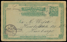 ECUADOR. 1897. Guayaquil - Germany. 3cts. Green Stat Card. - Ecuador