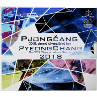 Slovaquie, Coffret 1c. à 2€ + Jeton, Pyeongchang Winter Olympics, 2018, BU - Slovacchia