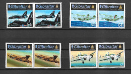Gibraltar 2014 RAF Squadrons (3rd Series) Complete Set In MNH Horizontal Pairs (G449) - Gibraltar