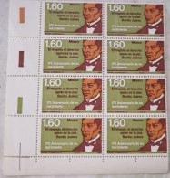 Mexico Benito Juárez Oaxaca 1981 El Respeto Al Derecho Ajeno Es La Paz Peace  8 Stamp MNH Semaforo Poem - Mexico