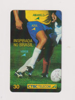 BRASIL -   International Football Inductive Phonecard - Brasilien