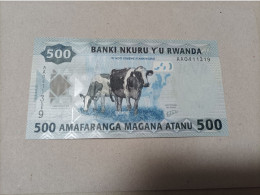 Billete Rwanda, 500 Francs, Serie AA, Año 2013, UNC - Ruanda