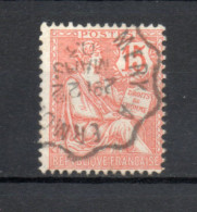 FRANCE   N° 125     OBLITERE    COTE 0.50€   TYPE MOUCHON - 1900-02 Mouchon