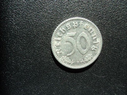 ALLEMAGNE * : 50 REICHSPFENNIG    1939 F    KM 96     SUP - 50 Reichspfennig