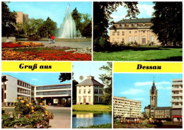 AK - Dessau - Stadtpark, Schloß Mosigkau, Bauhaus, Schloß Luisium, Rathaus - Nicht Gelaufen 1980 - Dessau