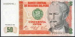 PERU P131a 50 INTIS  6.3.1986   UNC. - Pérou