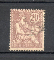 FRANCE   N° 126     OBLITERE    COTE 18.00€   TYPE MOUCHON - 1900-02 Mouchon