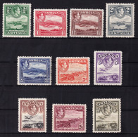 Antigua. 1938-48 Y&T. 81, 82, 83, 84, 85, 86, 87, 88, 89, 90, MH. - 1858-1960 Colonia Británica