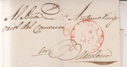 Año 1841 Prefilatelia Envuelta Marca Lerida Cataluña  Y Porteo 6 - ...-1850 Prephilately