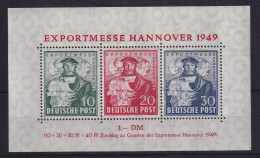 Bizone Exportmesse Hannover 1949  Mi.-Nr. Block 1 A Postfrisch ** - Mint