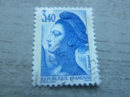 Emission Liberté De Gandon - 3f.40 - Yt 2425 - Bleu - Oblitéré - Année 1986 - - 1982-1990 Liberté (Gandon)