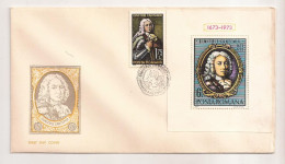 P4 Plic FDC ROMANIA - Prima Zi A Emisiunii - Dimitrie Cantemir - First Day Cover ,uncirculated 1973 - FDC