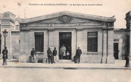 Cimetière De BAGNEUX-Parisien (Hauts-de-Seine) - Le Bureau De La Conservation - Voyagé 1932 (2 Scans) - Bagneux