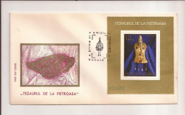 P4 Plic FDC ROMANIA - Prima Zi A Emisiunii - Tezaurul De La Pietroasa - First Day Cover ,uncirculated 1973 - FDC