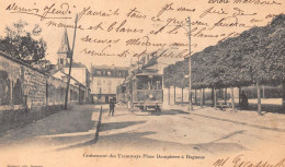 BAGNEUX (Hauts-de-Seine) - Croisement Des Tramways Place Dampierre - Précurseur Voyagé 1904 (2 Scans) - Bagneux