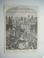 GRAVURE 1852. TABLEAU DE PARIS. FRONTISPICE COMPOSEE PAR MARC. - Dibujos