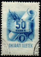 Ungheria - 1945 OKIRATI ILLETEK - Postage Revenue 50 Ezer P. USED - Fiscale Zegels