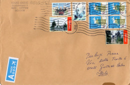 Philatelic Envelope With Stamps Sent From BELGIUM To ITALY - Brieven En Documenten