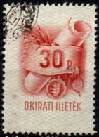 Ungheria - 1945 OKIRATI ILLETEK - Postage Revenue 30 P. USED - Fiscales