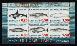 1996 Whales  Michel GL BL10 Stamp Number GL 308a Yvert Et Tellier GL BF10 Stanley Gibbons GL MS302 Xx MNH - Blocs