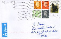 Philatelic Envelope With Stamps Sent From BELGIUM To ITALY - Briefe U. Dokumente