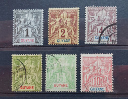 03 - 24 - Guyane N° 30 - 31 - 32 - 42 - 43 - 44 - Used Stamps