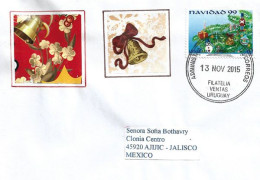 URUGUAY's SEASON's GREETINGS  (Bells - Cloches), NAVIDAD - CHRISTMAS  Letter To Mexico - Noël