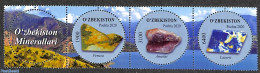 Uzbekistan 2020 Minerals 3v+tab , Mint NH, History - Geology - Uzbekistan