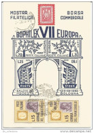 Bologna, 1/3.12.1962, VII Bophilex, Cartolina Ufficiale, Annullo Su Giornata Del Francobollo 1962. - Expositions Philatéliques