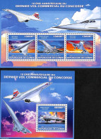 Guinea, Republic 2013 Concorde 2 S/s, Mint NH, Transport - Concorde - Aircraft & Aviation - Concorde