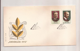 P5 Plic FDC ROMANIA - Prima Zi A Emisiunii - Aniversari 1973 - First Day Cover ,uncirculated - FDC