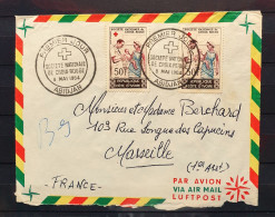 03 - 24 - Lettre De Côte D'Ivoire - Abidjan 1964 - Croix Rouge à Destination De Marseille - France - Côte D'Ivoire (1960-...)